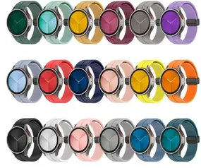 Pulseira de Silicone Original para Relógio Samsung, Fivela Magnética para Galaxy Watch 4 Classic, 5 Pro, 44mm, 40mm, 45mm, 42mm, 46mm