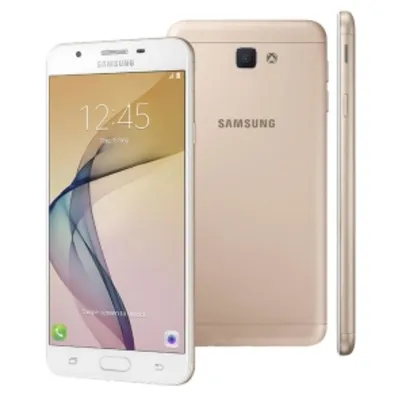 Smartphone Samsung Galaxy J7 Prime Duos Dourado com 32GB, Tela 5.5", Dual Chip, 4G, Câmera 13MP por R$1079