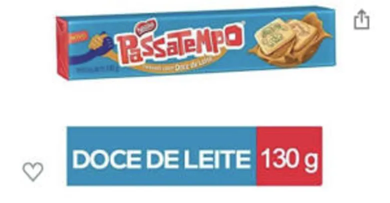 [PRIME] Biscoito Recheado, Doce de Leite, Passatempo