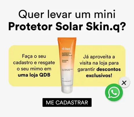 Campanha Mini Protetor SKINQ - Quem Disse Berenice