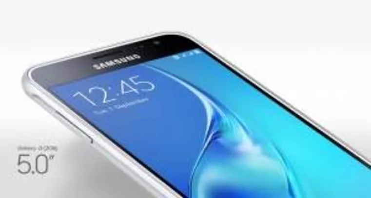 [Saraiva] Smartphone Samsung Galaxy J3 2016 Dual Chip Branco Desbl Tela 5"Android 5.1 Quad Core Câmera 8Mp 8Gb por R$ 554