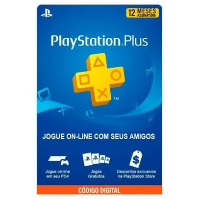 [Selecionados] Gift Card Playstation Plus 12 Meses [Exclusivo Brasil] | R$129,90
