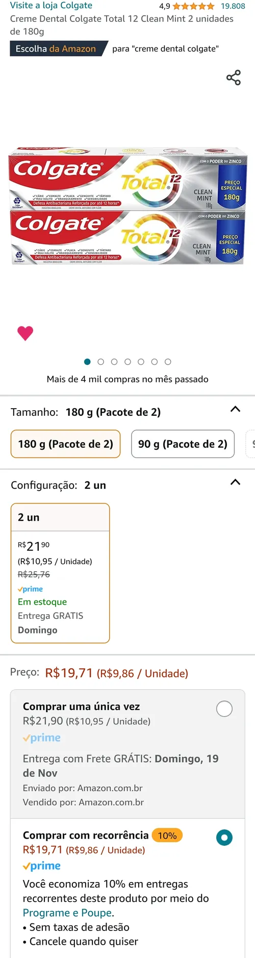 Imagem na descrição da promoção