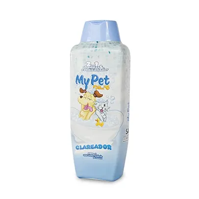 (R$6,23 Super)Shampoo para cachorros 2 em 1, clareador, 700ml, shampoo e condicionador, My Pet Brasi