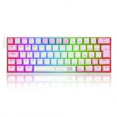 Teclado Mecânico Gamer Redragon Dragonborn, RGB, Switch Blue, ABNT2, White/Pink, K630WP-RGB (PT-BLUE)