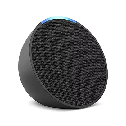 [Selecionados] [C. Visa] Echo Pop | Smart Speaker compacto com som envolvente e Alexa | Cor Preta
