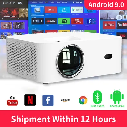 Projetor Wanbo x1 pro android 9.0, Full HD, nativo 720p