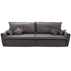 Sofá 3 Lugares Hellen Com Assento Retrátil E Encosto Reclinável  Suede 116 Cm De Largura