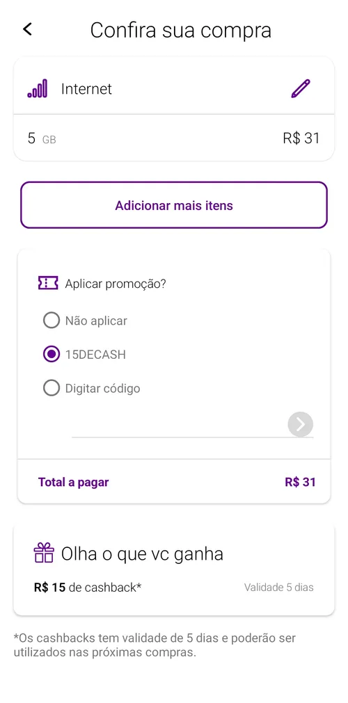 Imagem na descrição da promoção