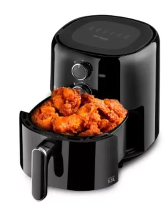 Fritadeira Elétrica Air Fryer Multilaser Gourmet sem Óleo 3,5L 127V 1500W Preta - CE200