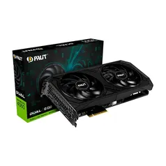 Placa de Video RTX 4060 Dual Palit NVIDIA GeForce, 8GB GDDR6, RGB, 128bit, G-Sync, Ray Tracing, DLSS - NE64060019P1-1070D