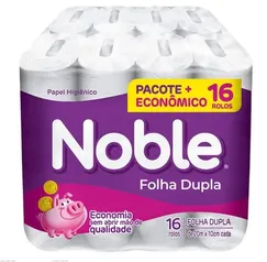 Papel Higiênico Folha Dupla Noble 16 Rolos 20m