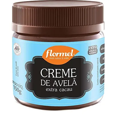 (PRIME) (REC) (SUPER R$9,44) Creme de Avelã Extra Cacau Zero Flormel 150g