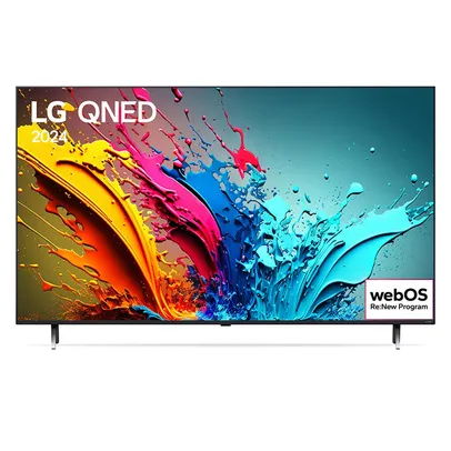 Smart TV 4K LG 65´´ Polegadas 65QNED85T QNED Processador α8, AI, Painel 120Hz, FreeSync e webOS 24