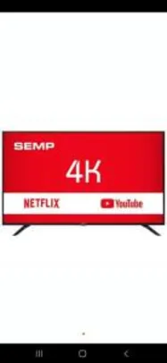 Smart TV LED 49´ 4K SEMP TCL, 3 HDMI, USB, Wi-Fi, HDR - SK6000