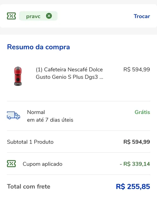 Imagem na descrição da promoção