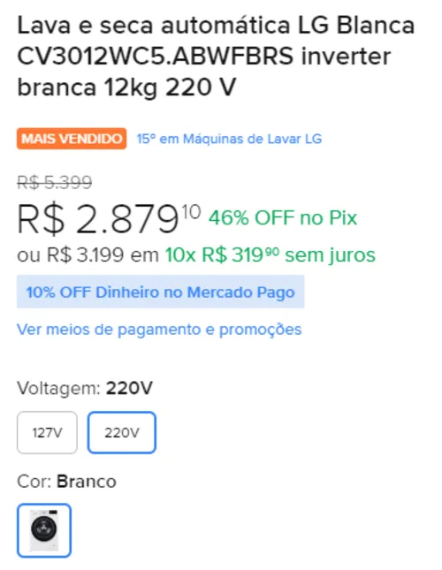 Imagem na descrição da promoção