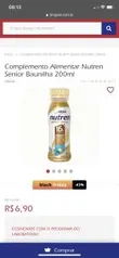 Complemento Alimentar Nutren Senior Baunilha 200ml | R$7