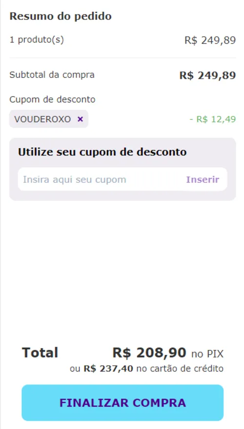 Imagem na descrição da promoção