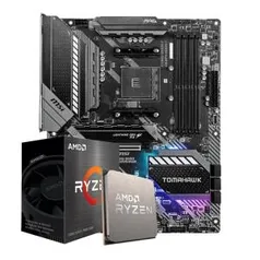 Kit Upgrade Placa Mãe MSI MAG B550 TOMAHAWK AM4 + Processador AMD Ryzen 5 5600X R$3888