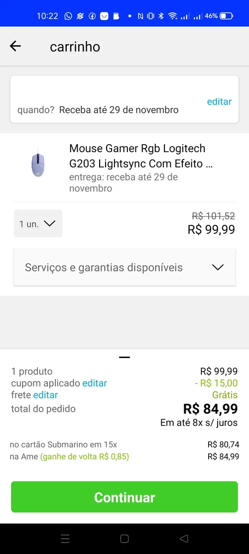 Imagem na descrição da promoção