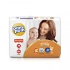 Fralda Pom Pom Derma Protek M - 344 Unidades