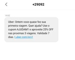 [Usuários selecionados] 25% OFF nas próximas 3 viagens de Uber