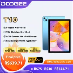 DOOGEE T10 Tablet 10.1"IPS FHD+ Display 