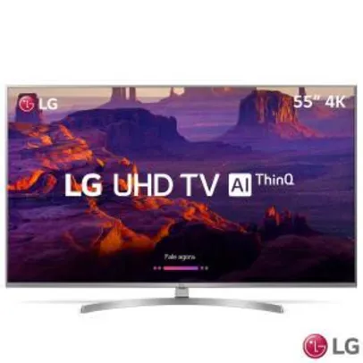 Smart TV LG 55" LED 55UK7500 Ultra HD 4K ThinQ AI, HDR 10, 4 HDMI e 2 USB| R$2.999