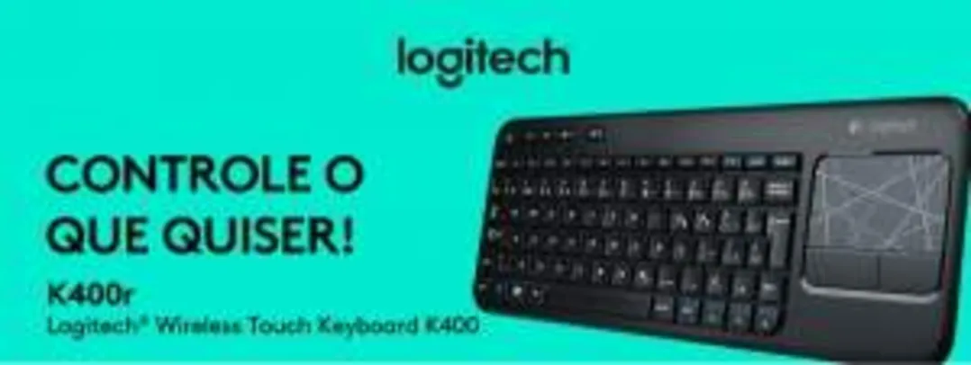 [SUBMARINO] Wireless Keyboard Touch K400 - Logitech - R$ 99