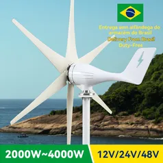 [DoBrasil] Turbina Eolica Geradora de Energia - 2000w 48V