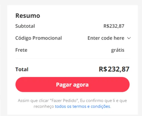 Imagem na descrição da promoção