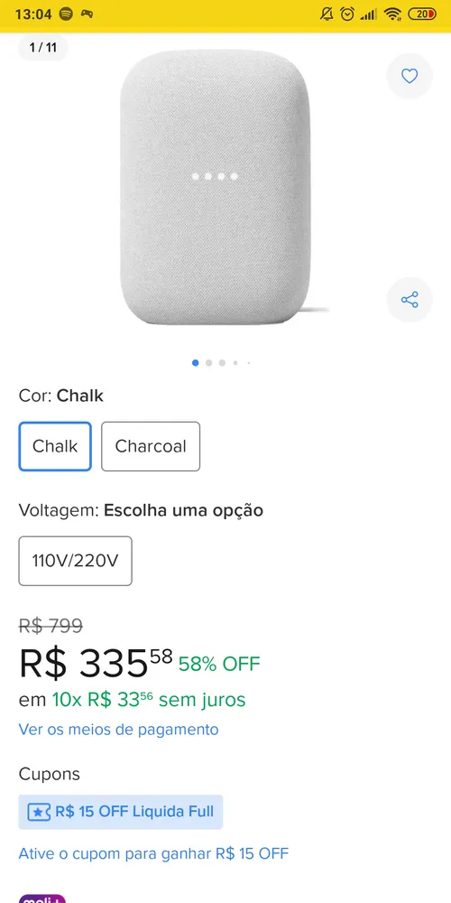 Imagem na descrição da promoção