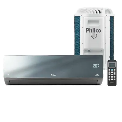 Foto do produto Ar Condicionado Split Inverter Philco Espelhado 9000 Btus Quente e Frio PAC9000IQFM15E 220V