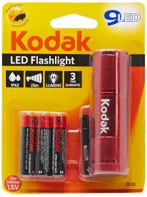 ATUALIZAÇÃO - [Amazon Prime] Lanterna Kodak 9-LED + 3 Pilhas AAA