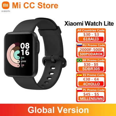 Saindo por R$ 219: Smartwatch Xiaomi Mi Lite - Versão Global | R$219 | Pelando