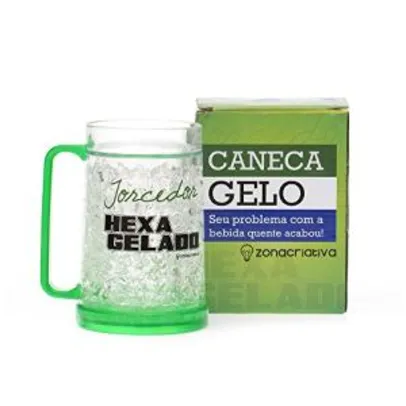 BUG Caneca de chopp gelo torcedor hexa gelado por R$ 0,01