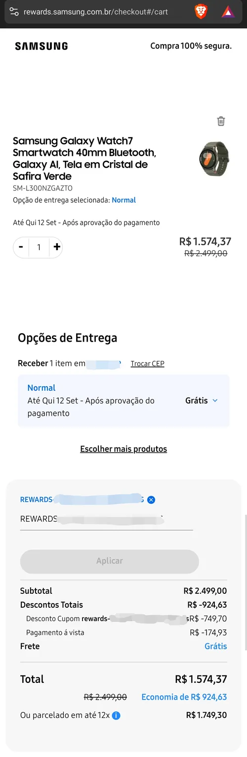 Imagem na descrição da promoção