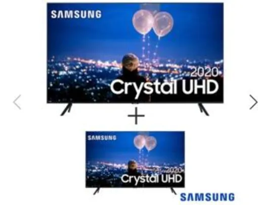 Combo Smart TVs 65 e 50 Polegadas 65TU8000 R$ 5888
