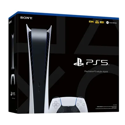 Console PlayStation 5 Edição Digital 825GB SSD Preto/Branco