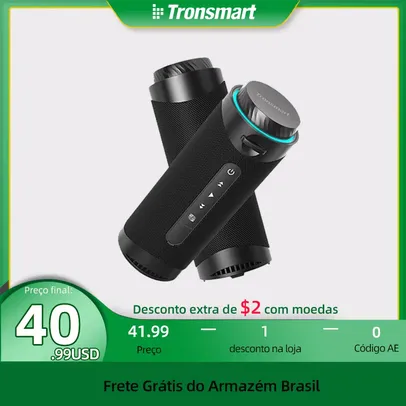 [Moedas/Do Brasil/] Caixa de Som Tronsmart T7 Bluetooth 5.3, Potência de 30w, 360º