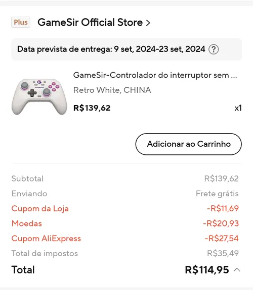 Imagem na descrição da promoção