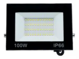 Refletor Led Smd 100w Holofote Bivolt Ip66-6500K Branco Frio