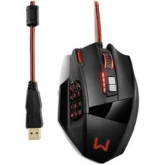 Mouse Multilaser Warrior MO296 (18 botões) - R$ 116