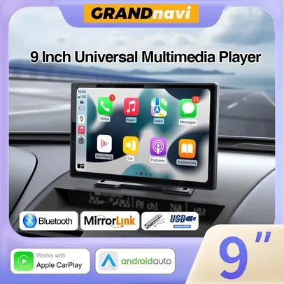 Multimidia univesal 9 polegadas com Carplay e Andoid auto R$299.04 já com impostos