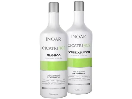 Inoar Duo Cicatrifios Kit Shampoo + Condicionador - Kit Shampoo e Condicionador Profissional - Magazine Luiza