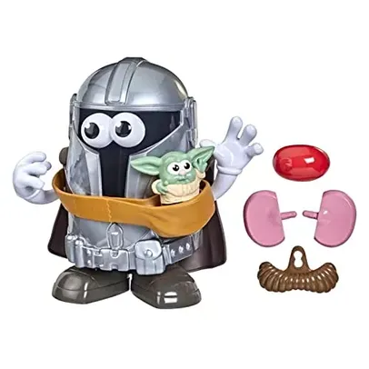 STAR WARS Boneco Pré-escolar Mr. Potato Head - The Mandalorian and the Tot - F4202 - Hasbro, Cores variadas