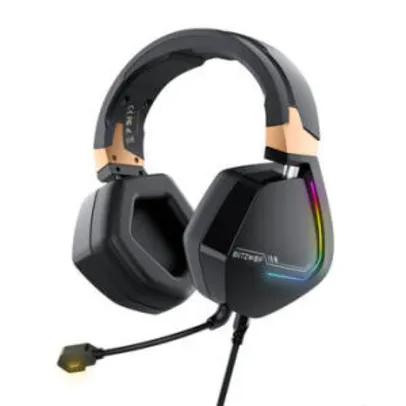 [Pré Venda] Headset Gamer BlitzWolf® BW-GH2 7.1 Surround com RGB - R$186