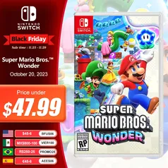 |Super Mario Bros. Wonder Nintendo Switch original física, 297 com imposto, parcela em 12x sem juros  - AliExpress