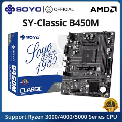 SOYO Placa-mãe Classic B450M